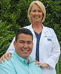 Image of joint replacement patient Bryant and nurse Debi Fenton