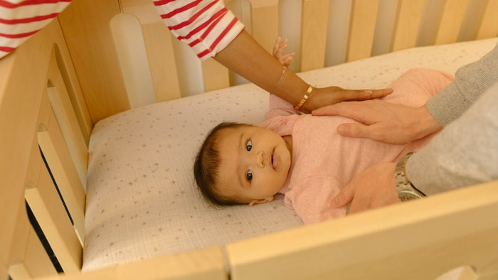 Image of a baby in a crib