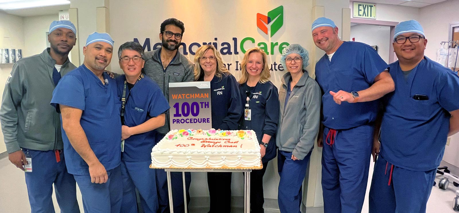 MemorialCare Heart & Vascular Institute at Orange Coast Medical Center Celebrates Milestone 100th Watchman Case