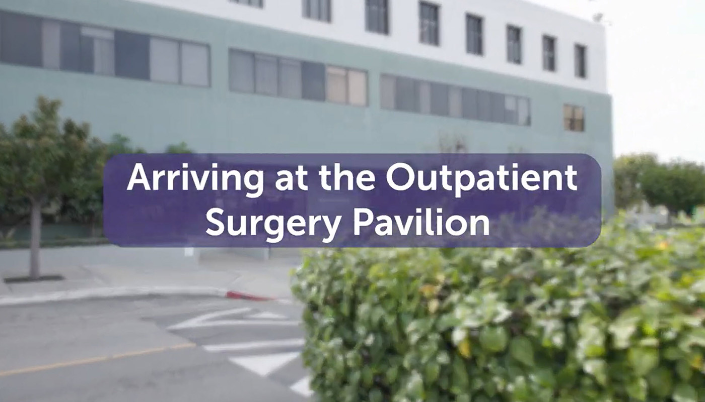 Arriving at the Outpatient Surgery Pavilion video