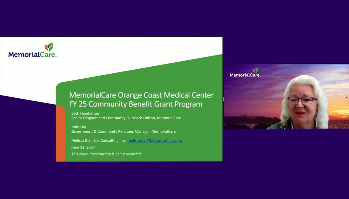 Orange Coast Community Benefit Grant Program Informational Session video